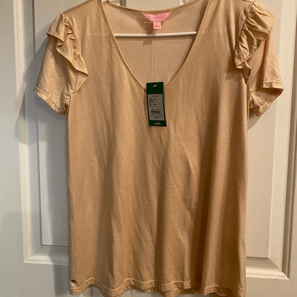 NWT Lilly Pulitzer gold top